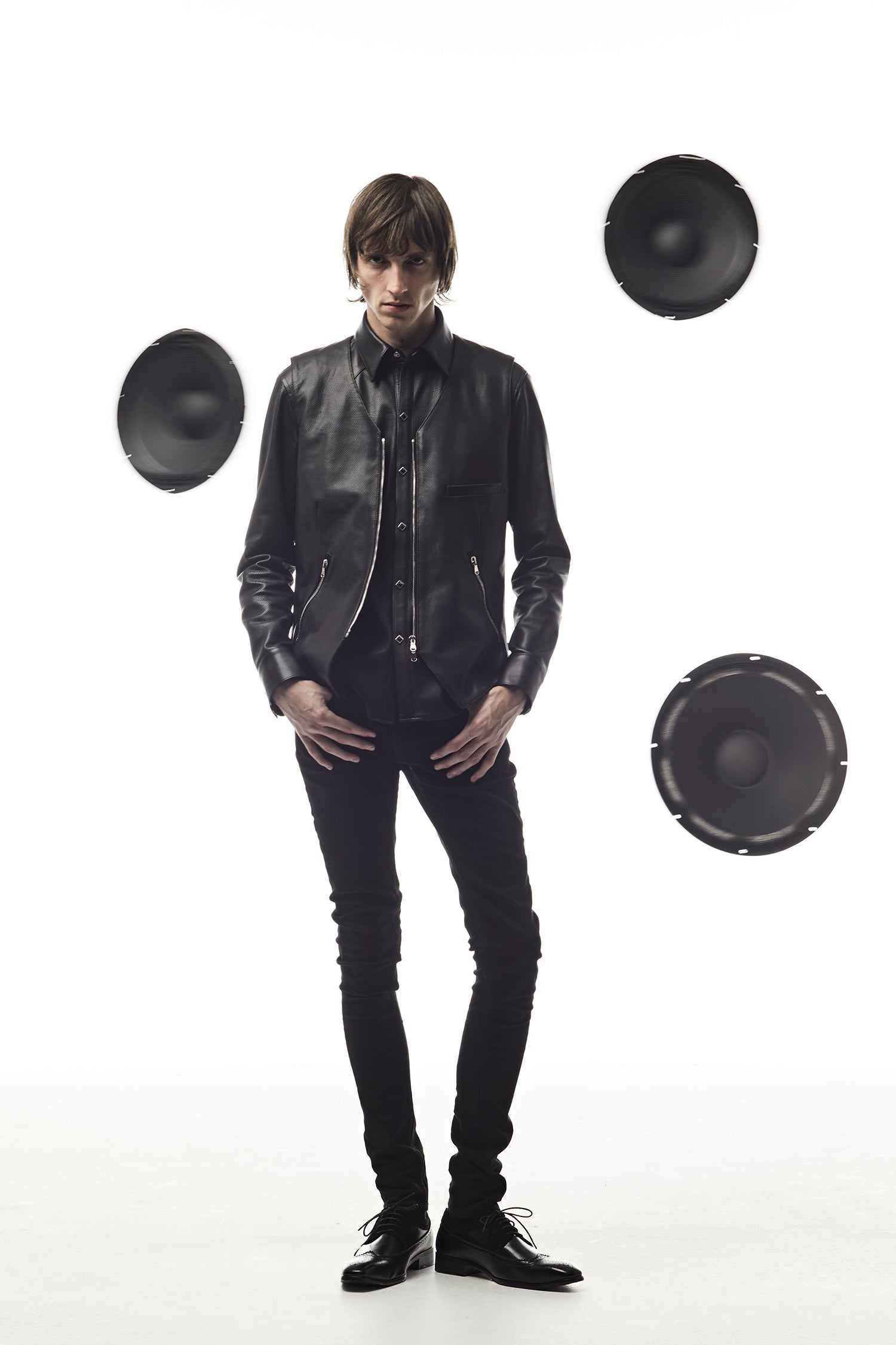 Load image into Gallery viewer, 11oz Organic Cotton Stretch Denim &quot;SKINNY JOHN&quot; Skinny Jeans ONE WASH - BLACK