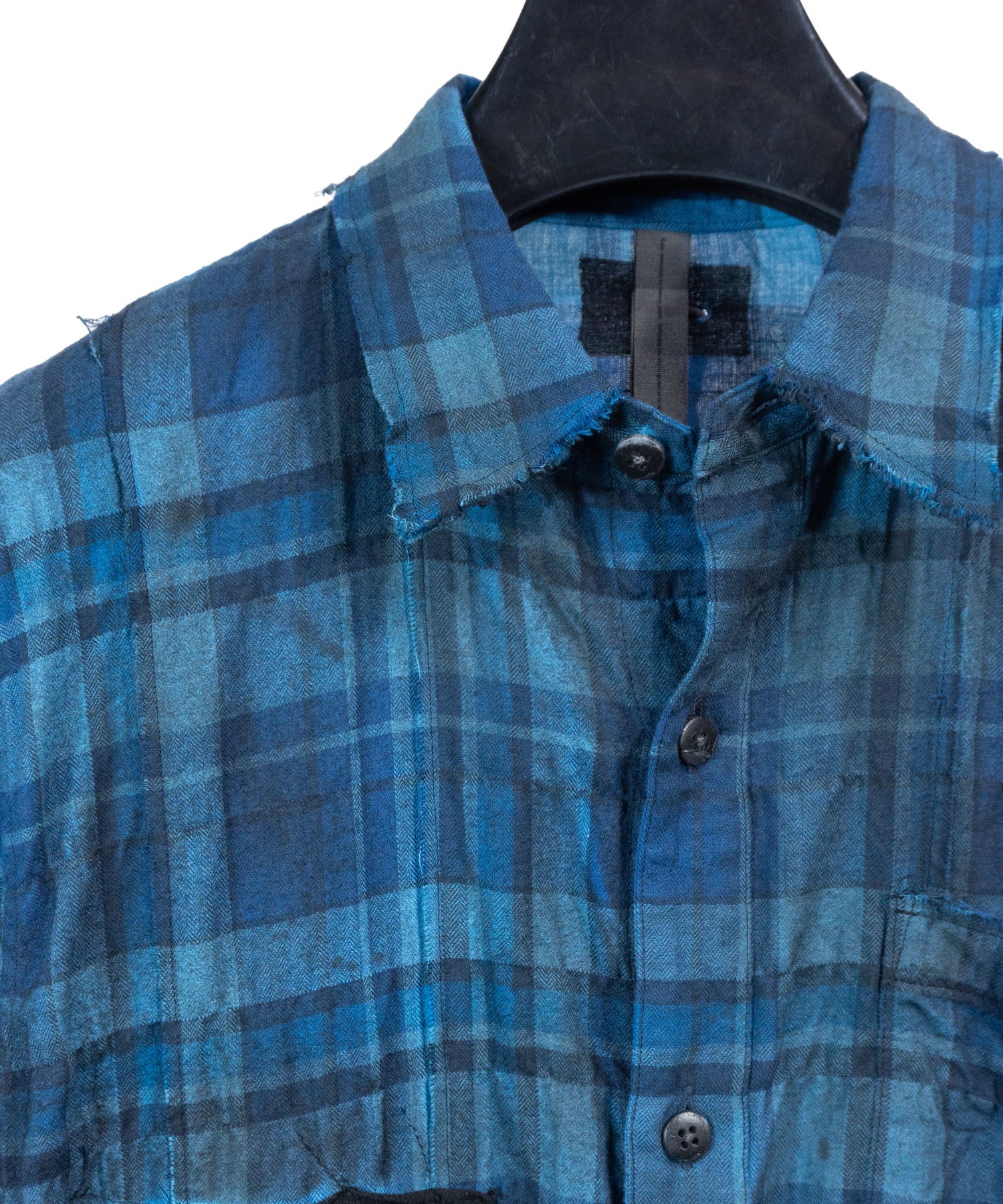 Load image into Gallery viewer, [One-of-a-kind] 40/1 Herringbone Shirring Tartan Remake Shirt / Size S