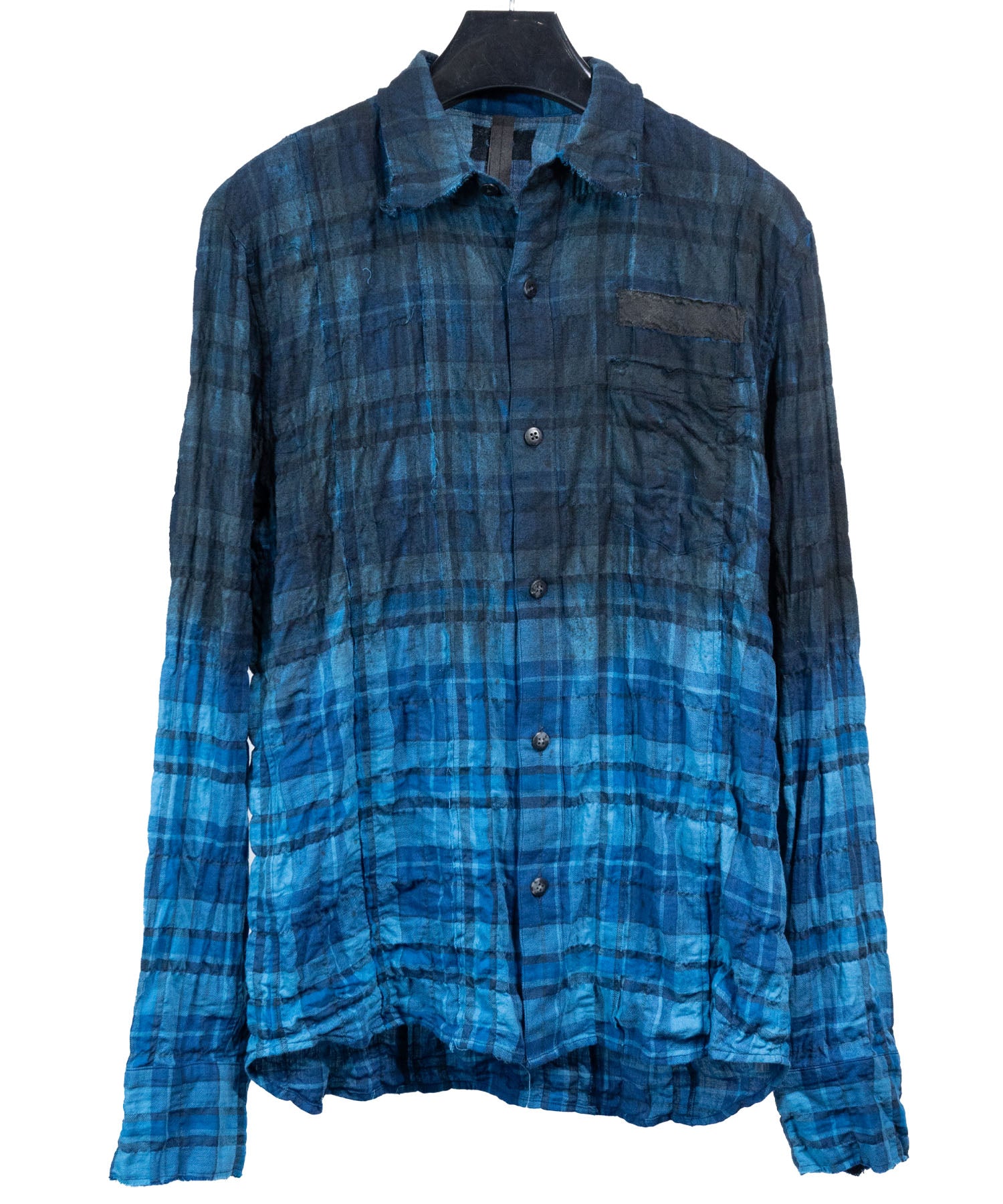 Load image into Gallery viewer, [One-of-a-kind] 40/1 Herringbone Shirring Tartan Remake Shirt / Size M