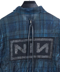 [One-of-a-kind] 40/1 Herringbone Shirring Tartan Remake Shirt / Size M