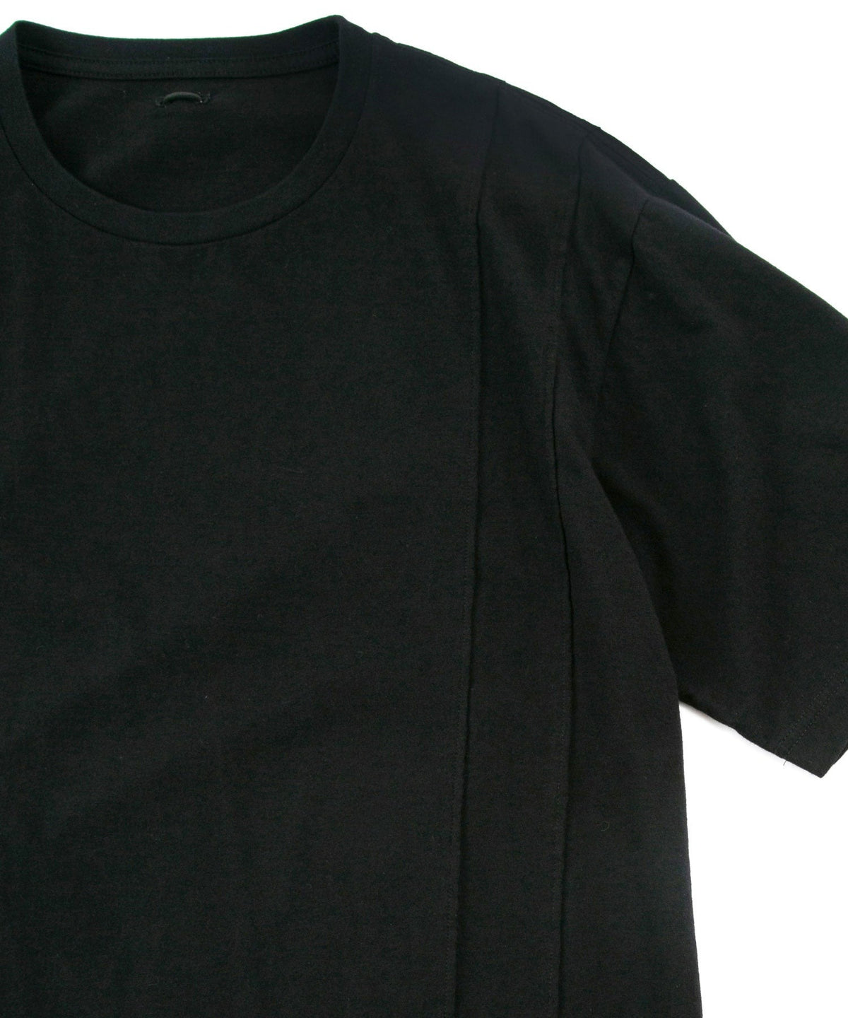 30/- Natural Soft Jersey Wide T-Shirt (Oversized) - BLACK