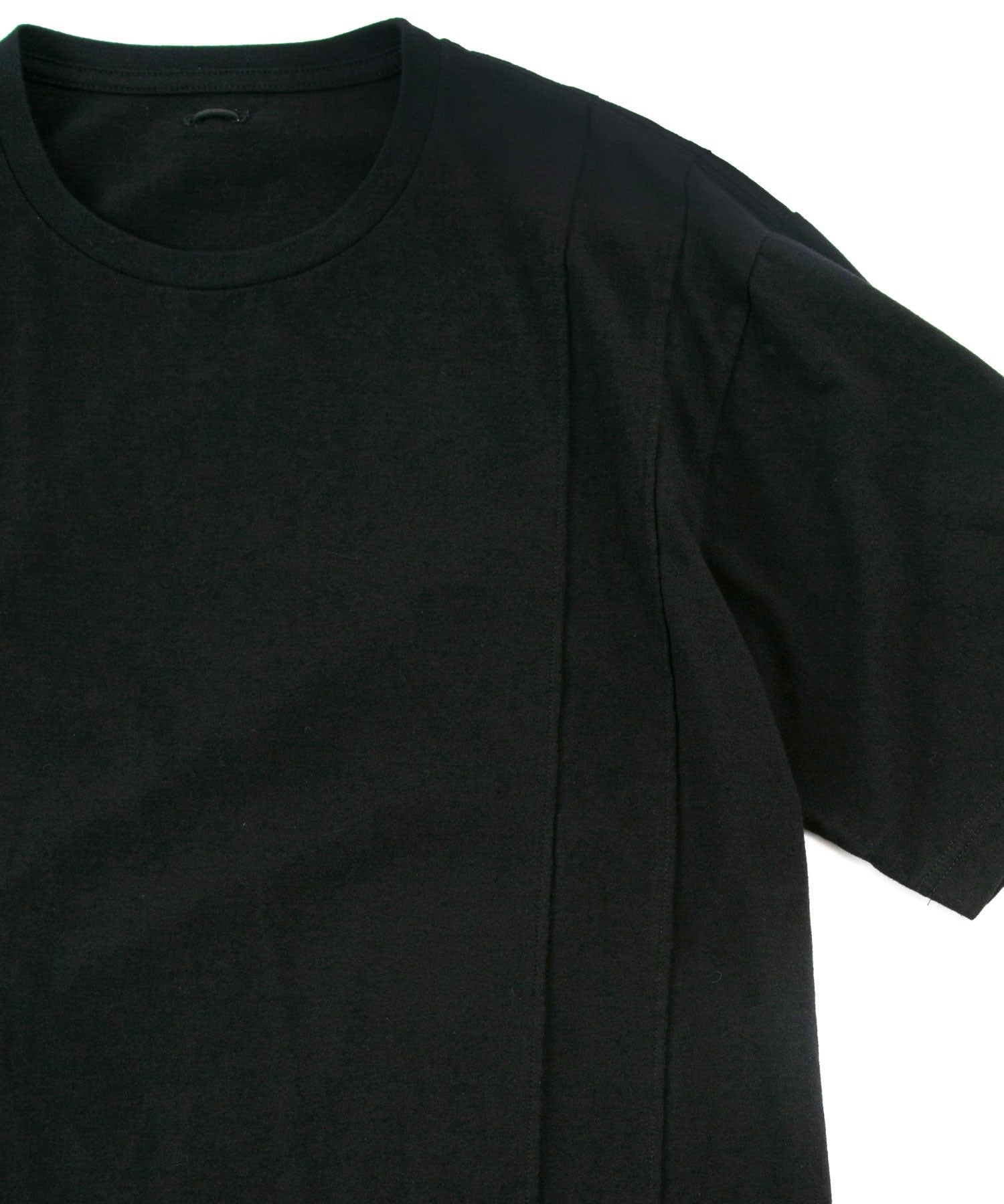 Load image into Gallery viewer, Natural Soft Cotton Wide T-shirt - BLACK
