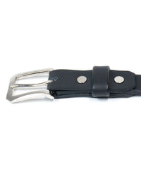 [Pre-order] Full tannin pit-tanned steerhide Benz narrow belt with studs custom