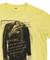 Natural Soft Cotton Wide T-shirt - YELLOW