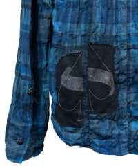 Load image into Gallery viewer, [One-of-a-kind] 40/1 Herringbone Shirring Tartan Remake Shirt / Size S