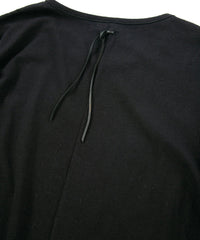 Natural Soft Cotton Plain Stitches Crew Neck T-shirt - BLACK