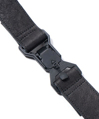 フルタンニン ピット鞣し シュリンク ホースハイド HIGH THROTTLE ボディーバッグ  - BLACK × SILVER