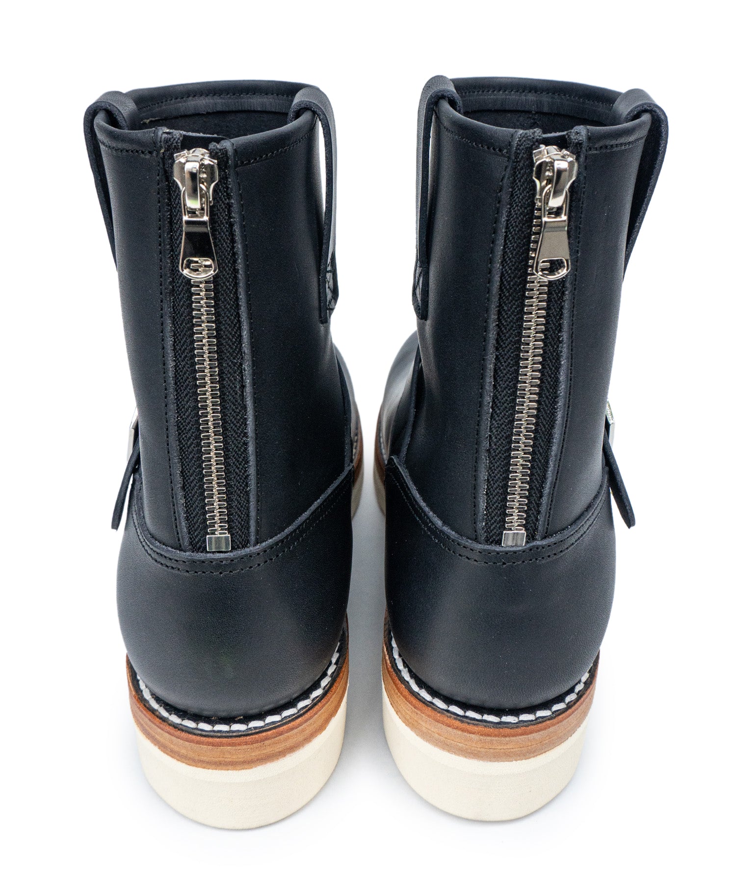 Load image into Gallery viewer, Italian Double Shoulder Short Engineer Boots MATILDA - BLACK