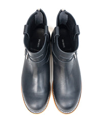 イタリアン ベンズ オイルバケッタレザー ショートエンジニアブーツ MATILDA - BLACK