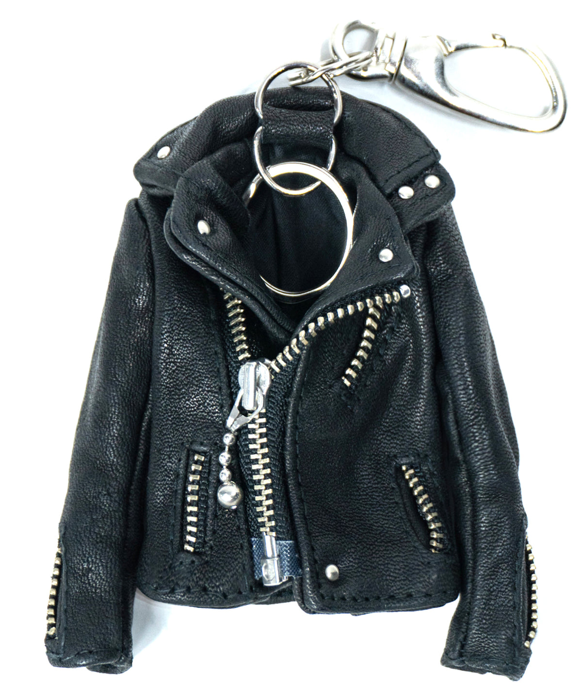 Pit Vegetable Full Tanned Shrank Horsehide Riders Key Case - BLACK