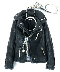 Pit Vegetable Full Tanned Shrank Horsehide Riders Key Case - BLACK