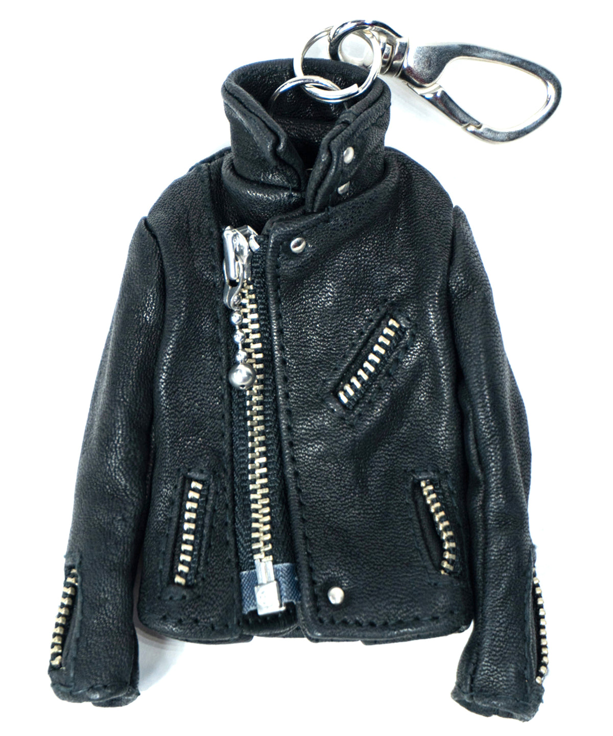 Pit Vegetable Full Tanned Shrank Horsehide Riders Key Case - BLACK