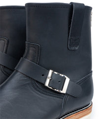 Load image into Gallery viewer, Italian Double Shoulder Short Engineer Boots MATILDA - BLACK