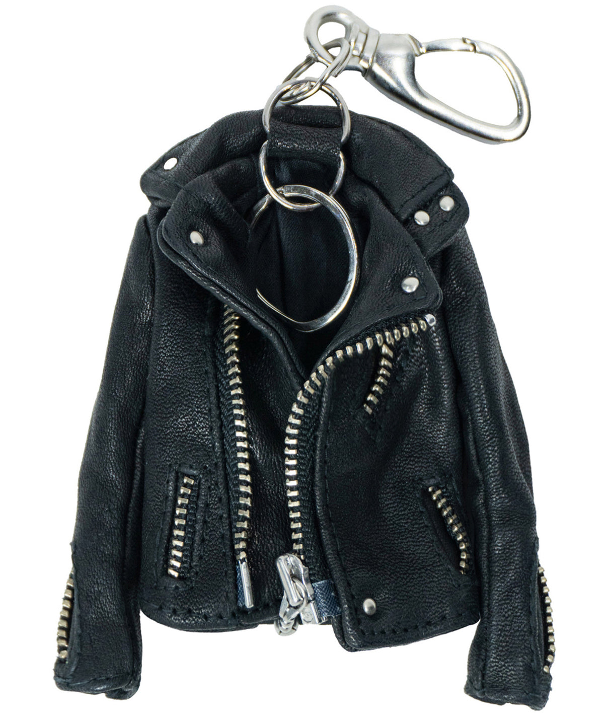 Pit Vegetable Full Tanned Shrank Horsehide Riders Key Case - BLACK