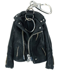 Pit Vegetable Full Tanned Shrank Horsehide Riders Key Case - BLACK