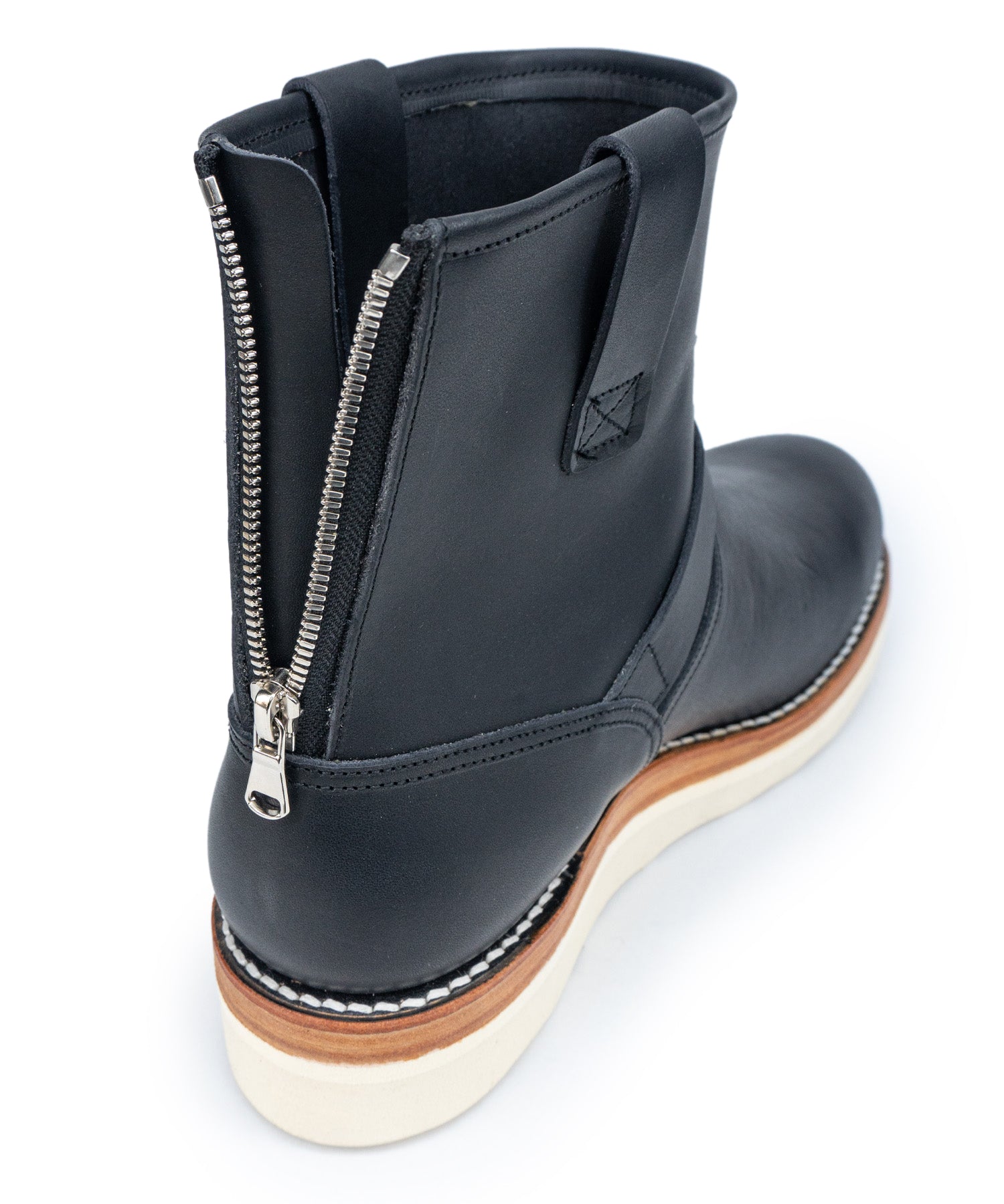 Load image into Gallery viewer, Italian Double Shoulder Short Engineer Boots MATILDA - BLACK