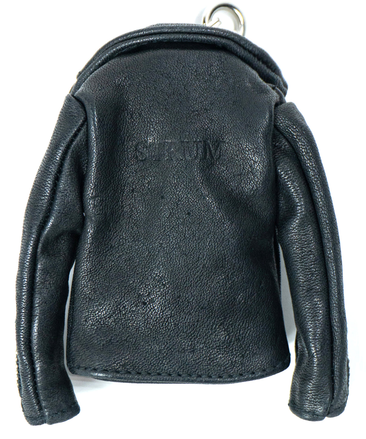 Pit Vegetable Full Tanned Shrank Horsehide Riders Key Case - BLACK