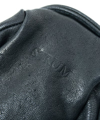 Pit Vegetable Full Tanned Shrank Horsehide Riders Key Case - BLACK
