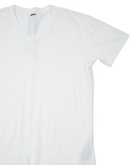 Load image into Gallery viewer, Natural Soft Cotton V neck T-shirt - WHITE