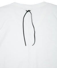 30/-ナチュラルソフト天竺 Vネック Tシャツ（ジャストフィット） - WHITE