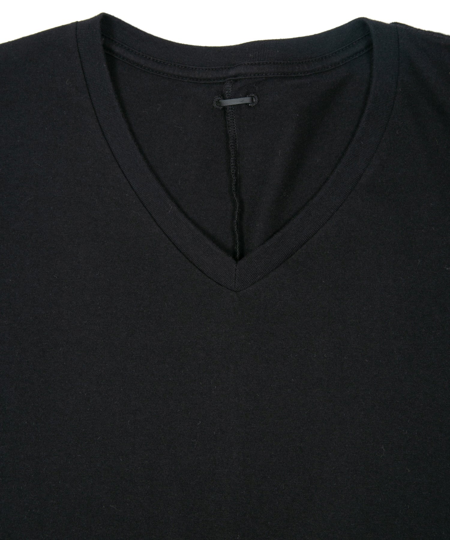 Load image into Gallery viewer, Natural Soft Cotton V neck T-shirt - BLACK