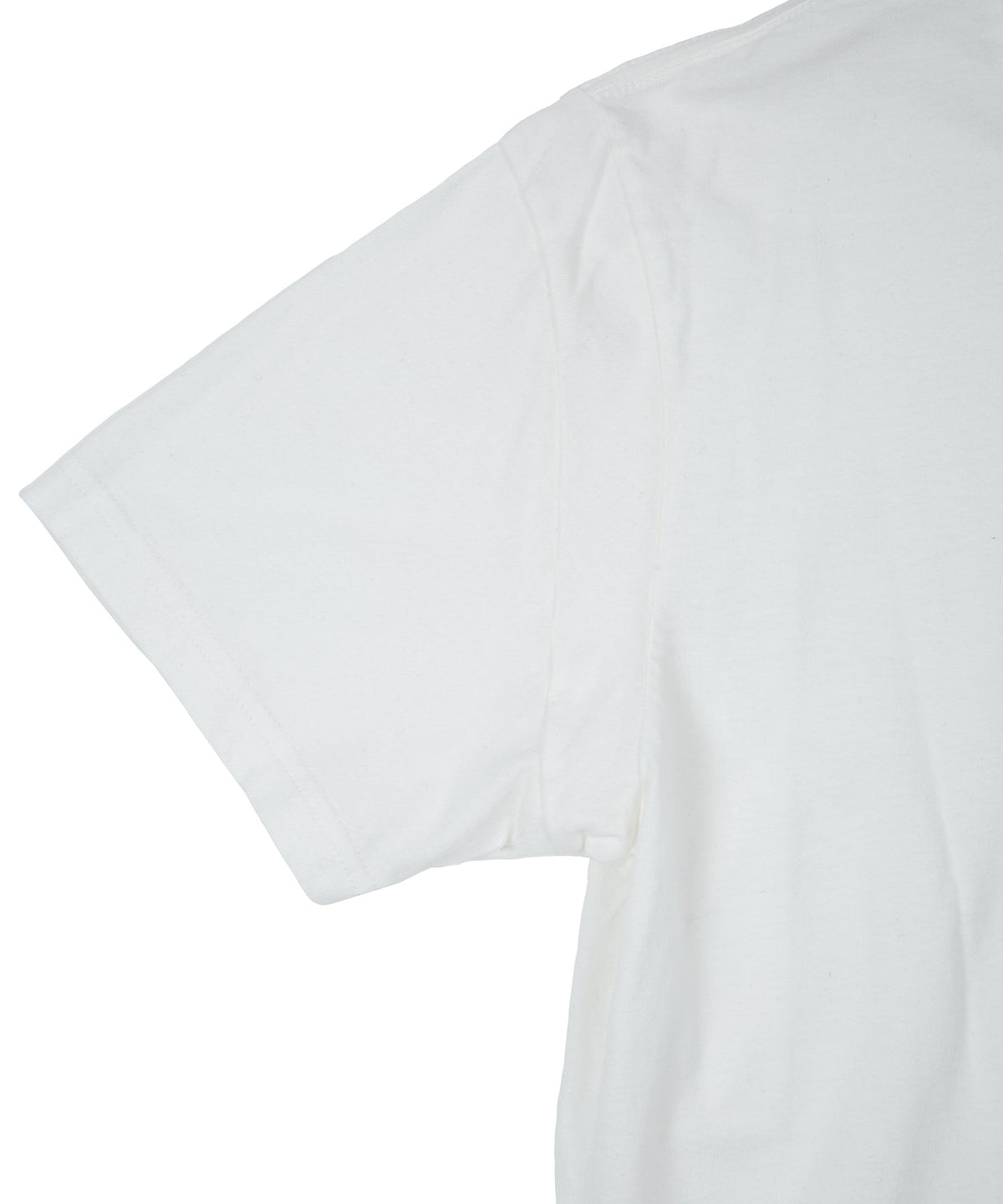 30/-ナチュラルソフト天竺 クルーネック Tシャツ（ジャストフィット）- WHITE