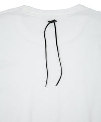 30/-ナチュラルソフト天竺 クルーネック Tシャツ（ジャストフィット）- WHITE