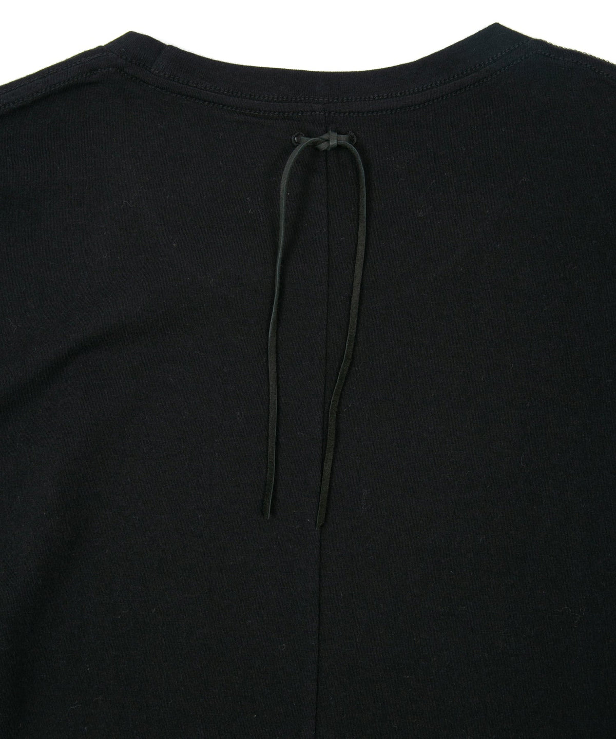 30/-ナチュラルソフト天竺 クルーネック Tシャツ（ジャストフィット） - BLACK