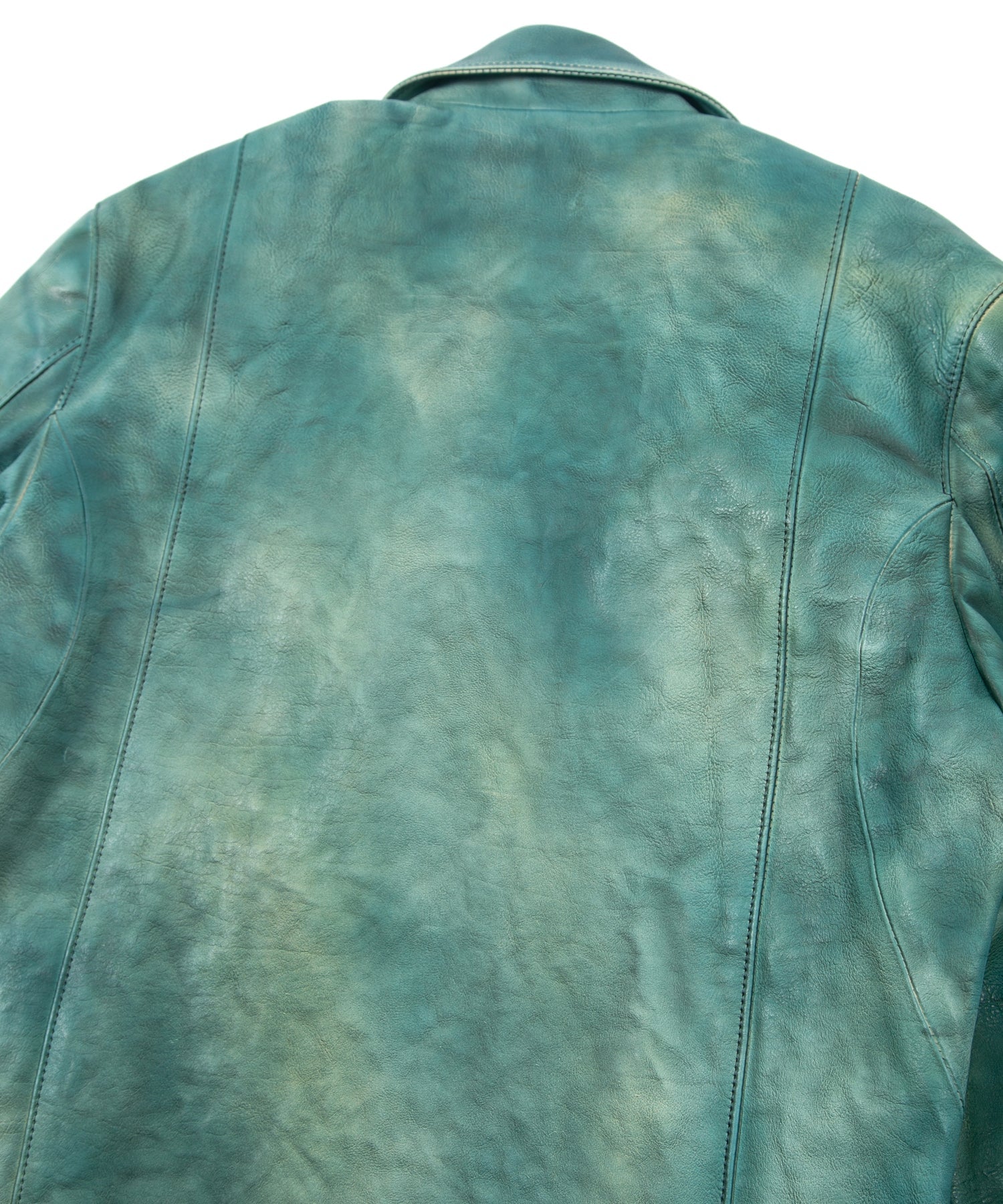 JapanVegitable Full tanning Calf skin Garment Burning Dyed Double