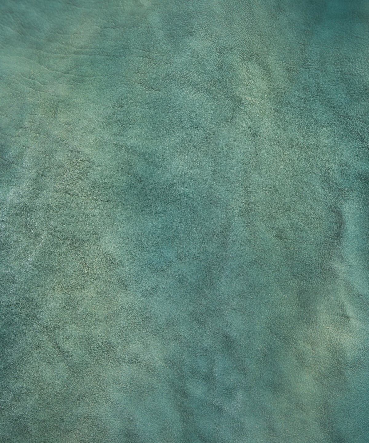 JapanVegitable Full tanning Calf skin Garment Burning Dyed Double Riders - BEER GREEN