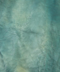 フルタンニン鞣し ジャパンカーフスキン Burning dyed - 燃焼製品染め SPEEDER ダブルライダースジャケット / BEER GREEN