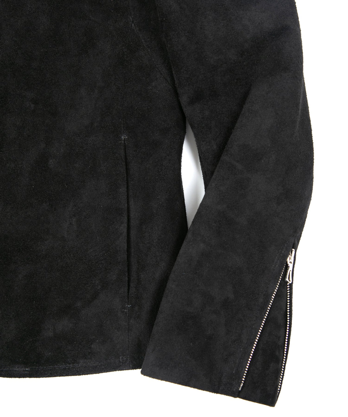 スエード ホースハイド JUDE シングルライダースジャケット - BLACK