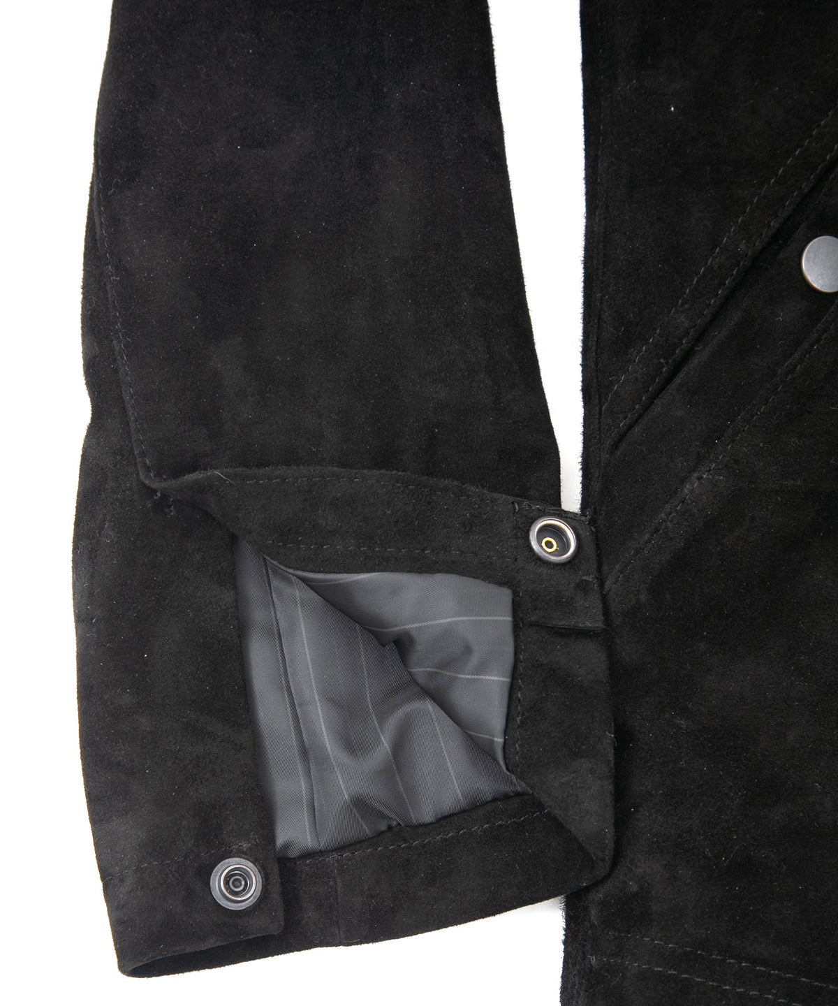 Japan Calf Suede "TRAMPER" Tramper Coat - BLACK