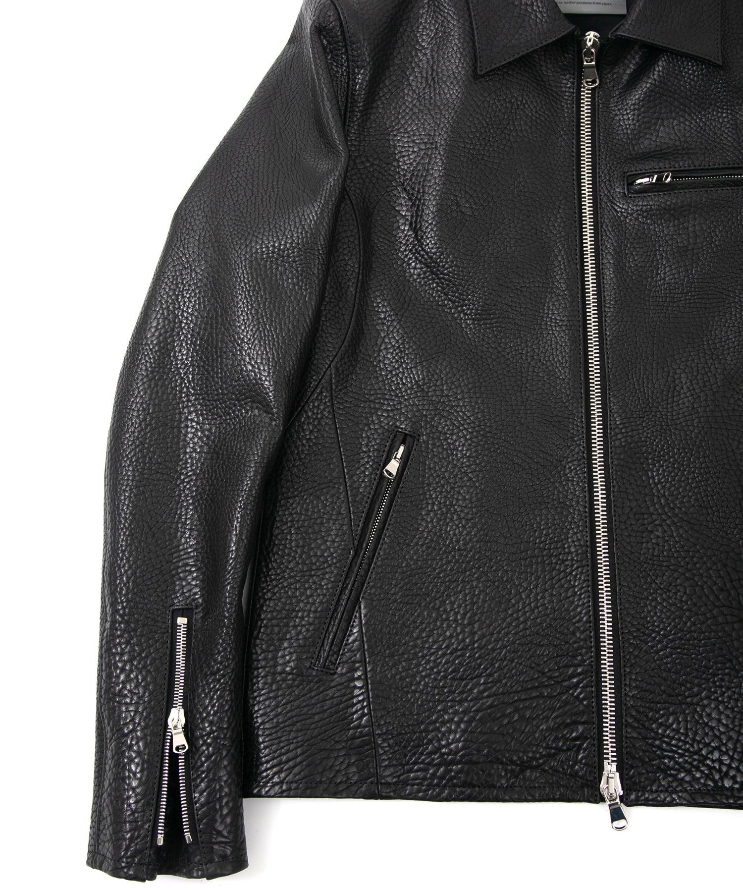 Load image into Gallery viewer, Full tannin pit-tanned, shrink-wrapped, steerhide M.VINCENTS Single Rider Jacket - BLACK