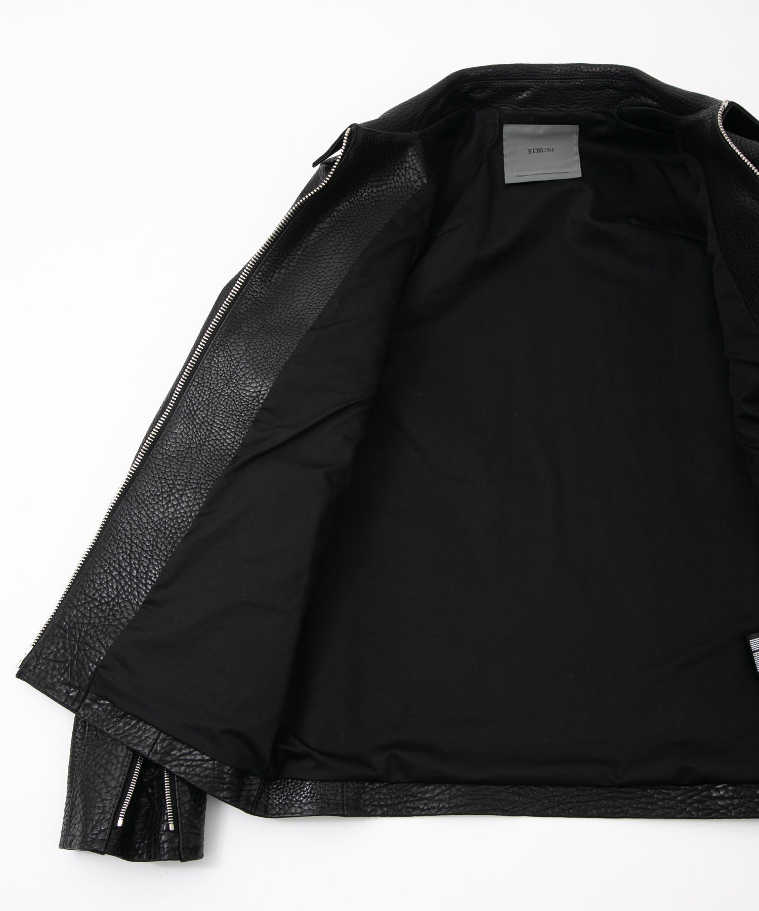 Load image into Gallery viewer, Full tannin pit-tanned, shrink-wrapped, steerhide M.VINCENTS Single Rider Jacket - BLACK