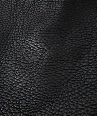 フルタンニン ピット鞣し シュリンク ステアハイド M.VINCENTS シングルライダースジャケット - BLACK