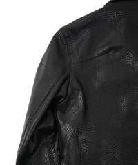 Load image into Gallery viewer, Full tannin pit-tanned, shrink-wrapped, steerhide M.VINCENTS Single Rider Jacket - BLACK