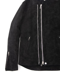 Suede Horse hide "JAY" Single Riders - BLACK