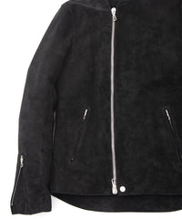 Suede Horse hide "JAY" Single Riders - BLACK