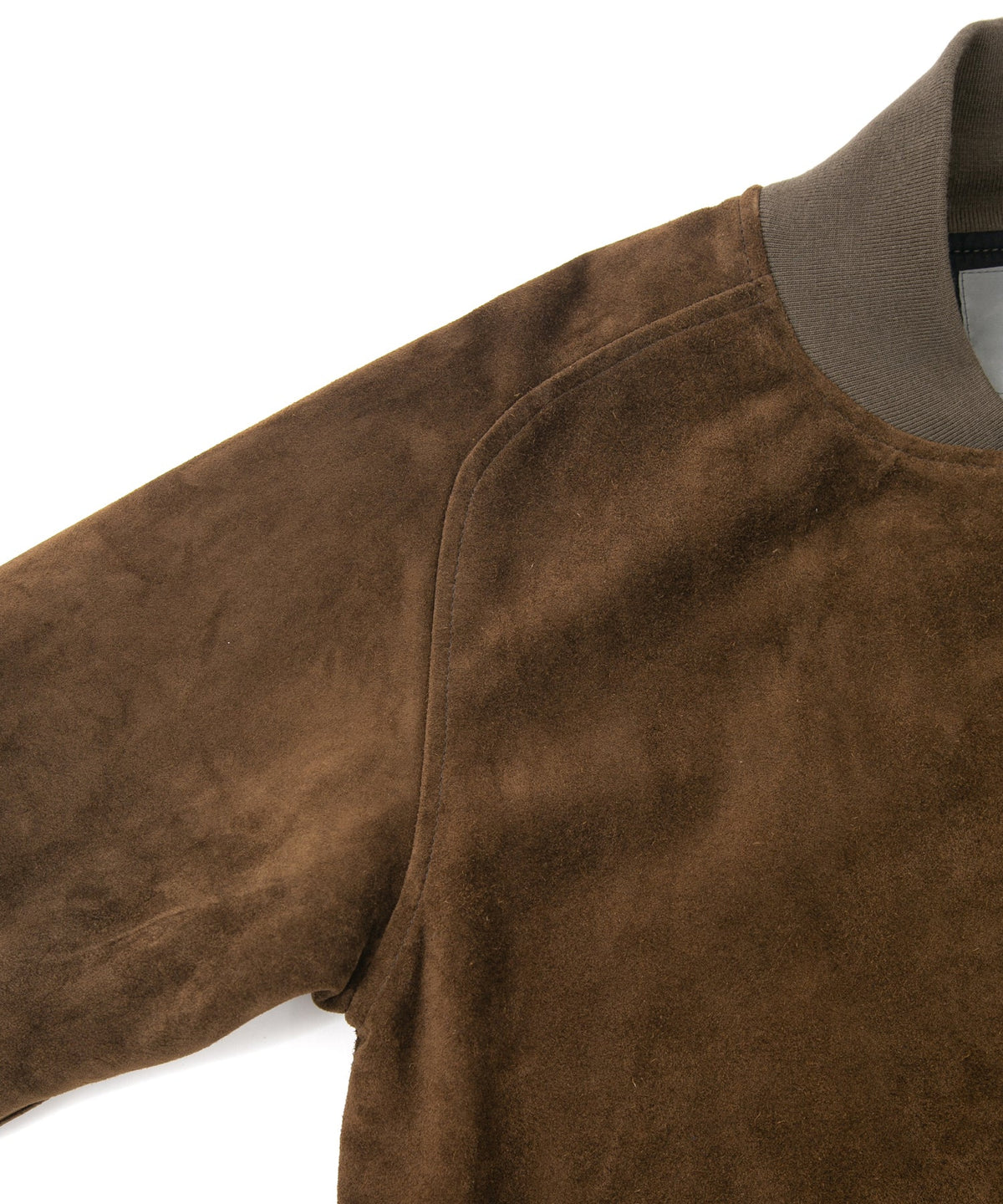 スエード ホースハイド CRANK ブルゾン - BROWN KHAKI