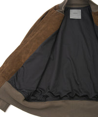 スエード ホースハイド CRANK ブルゾン - BROWN KHAKI