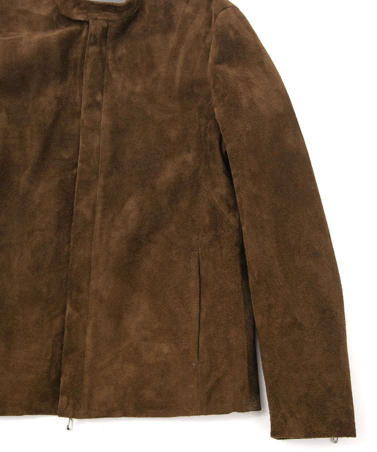 スエード ホースハイド JUDE シングルライダースジャケット - BROWN KHAKI