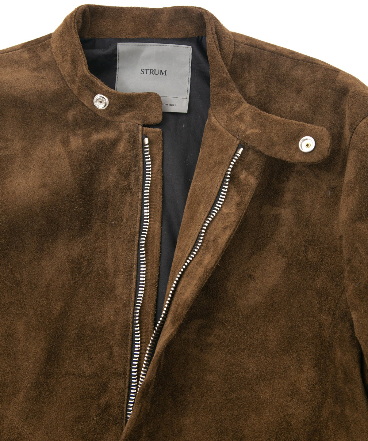 スエード ホースハイド JUDE シングルライダースジャケット - BROWN KHAKI