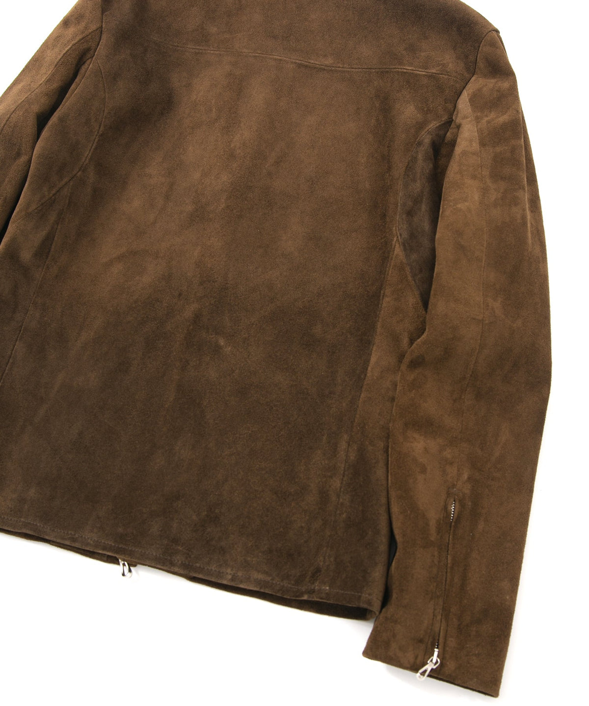 スエード ホースハイド JUDE シングルライダースジャケット - BROWN KHAKI