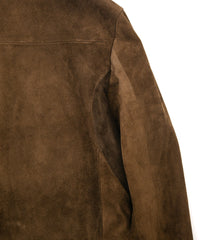 スエード ホースハイド JUDE シングルライダースジャケット - BROWN KHAKI