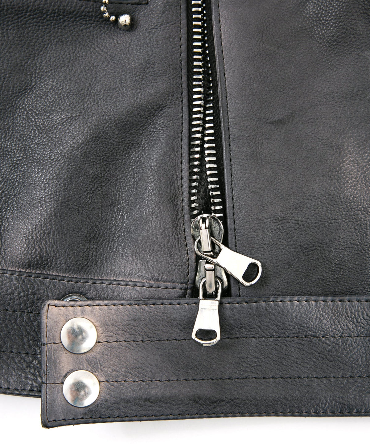 フルタンニン鞣し ジャパンカーフスキン Burning dyed - 燃焼製品染め SPEEDER ダブルライダースジャケット - STEEL BLACK