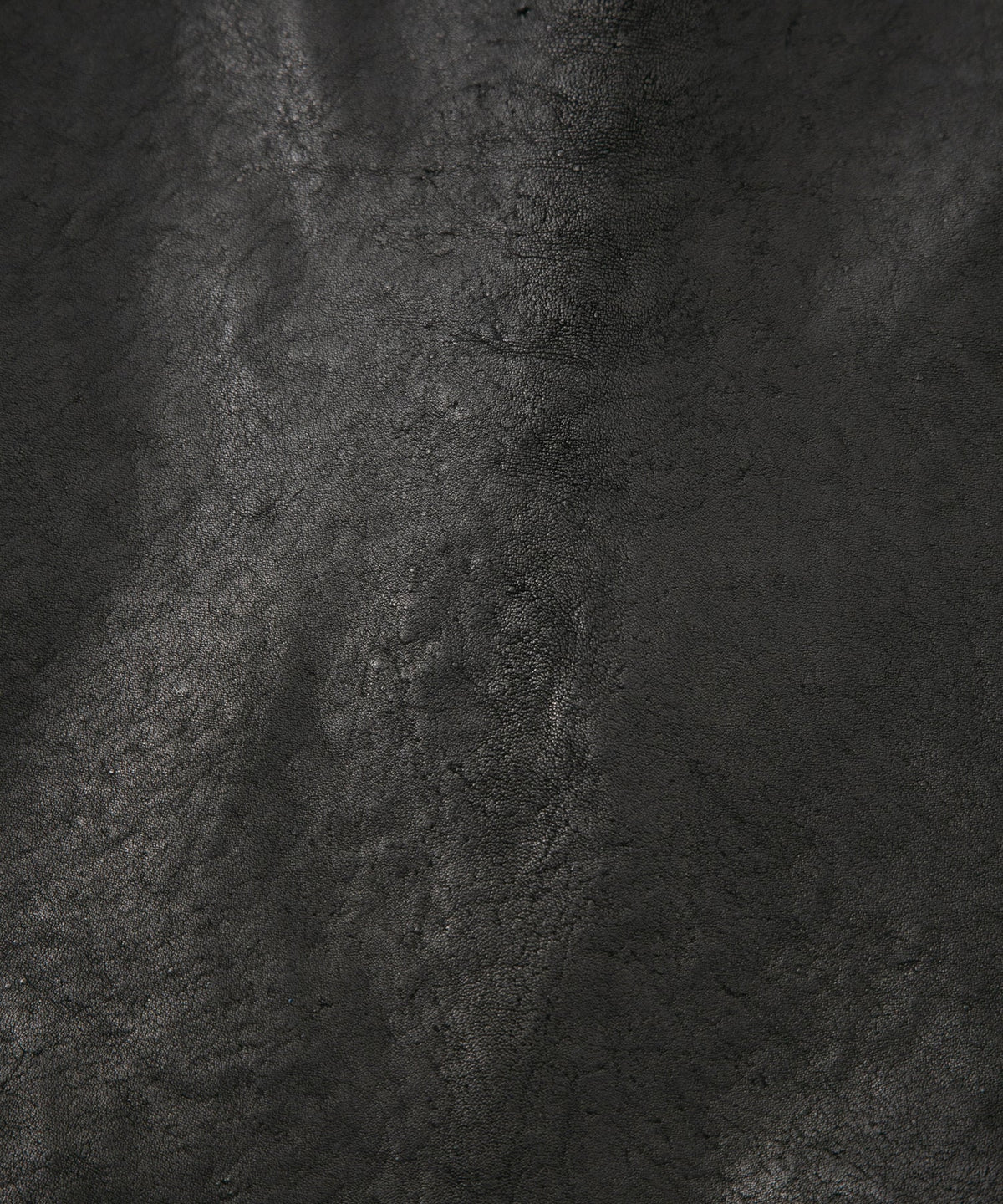 フルタンニン ピット鞣し シュリンク ホースハイド LIST ダブルライダースジャケット - BLACK