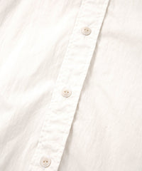 後染めコットンナイロンウェザークロス シャツ - WHITE