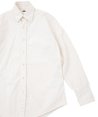 後染めコットンナイロンウェザークロス シャツ - WHITE