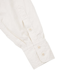 後染めコットンナイロンウェザークロス シャツ - WHITE